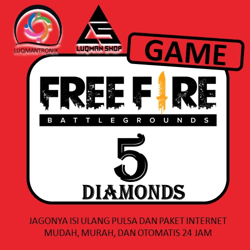 TOPUP GAME FREE FIRE - 5 Diamond