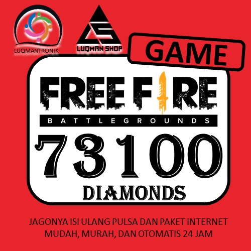 TOPUP GAME FREE FIRE - 73100 Diamond