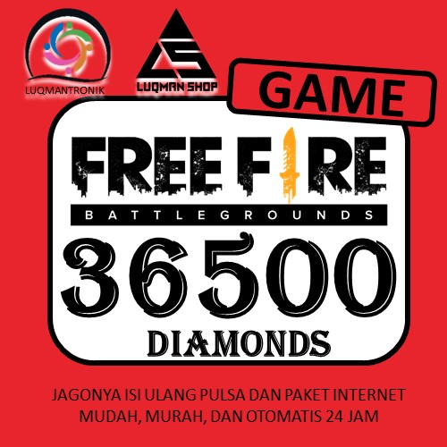 TOPUP GAME FREE FIRE - 36500 Diamond