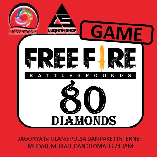 TOPUP GAME FREE FIRE - 80 Diamond