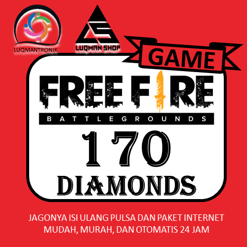 TOPUP GAME FREE FIRE - 170 DIAMONDS
