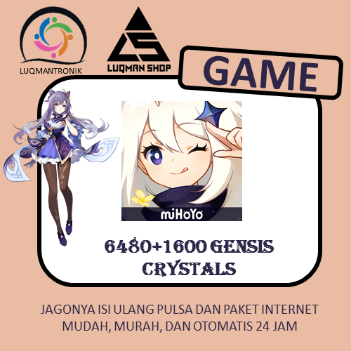 TOPUP GAME Genshin Impact - 6480 Genesis Crystals
