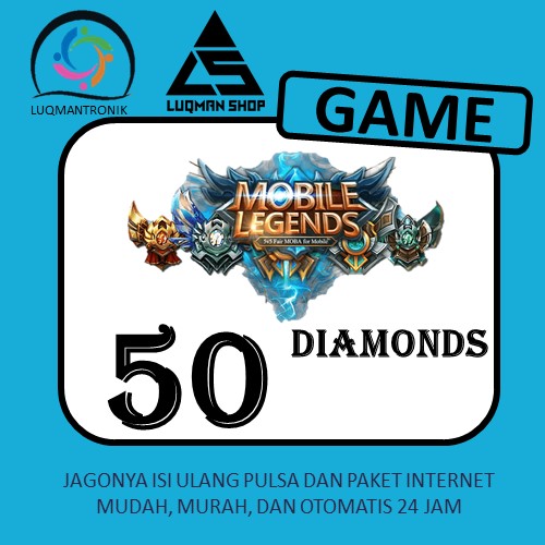 TOPUP GAME MOBILE LEGEND - 50 DIAMONDS