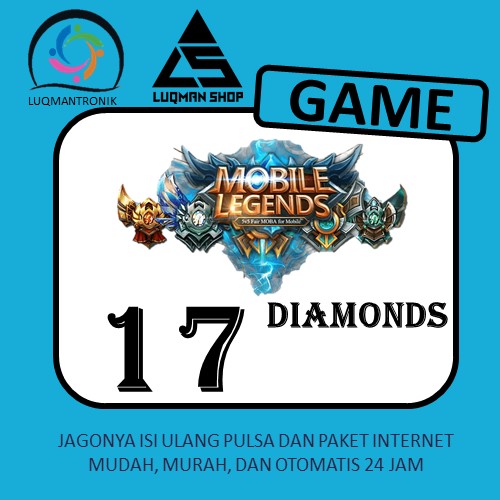 TOPUP GAME MOBILE LEGEND - 17 DIAMONDS