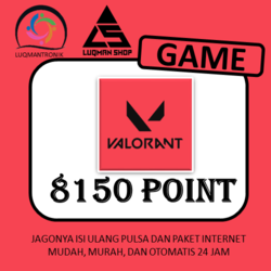 TOPUP GAME Valorant - 8150 point
