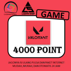 TOPUP GAME Valorant - 4000 point