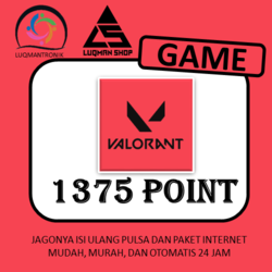 TOPUP GAME Valorant - 1375 point