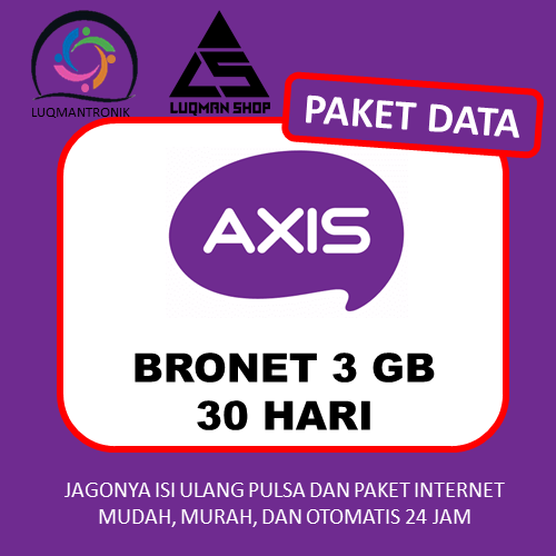 Paket Internet AXIS BRONET & OWSEM - BRONET 3GB 30D