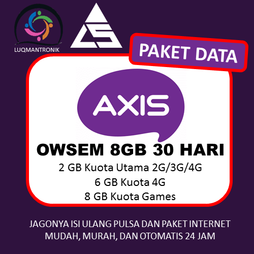Paket Internet AXIS BRONET & OWSEM - OWSEM 8GB
