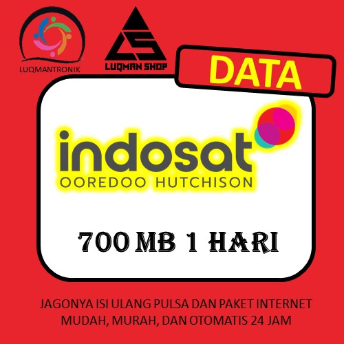 Paket Internet INDOSAT YELLOW - 700 MB / 1 Hari