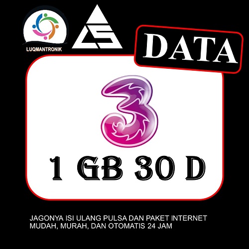 Paket Internet TRI REGULER - DATA 1GB 30D