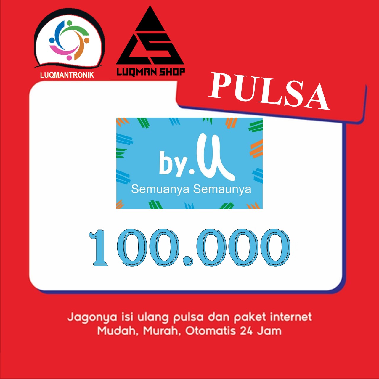 Pulsa by.U - pulsa by.U Rp 100.000