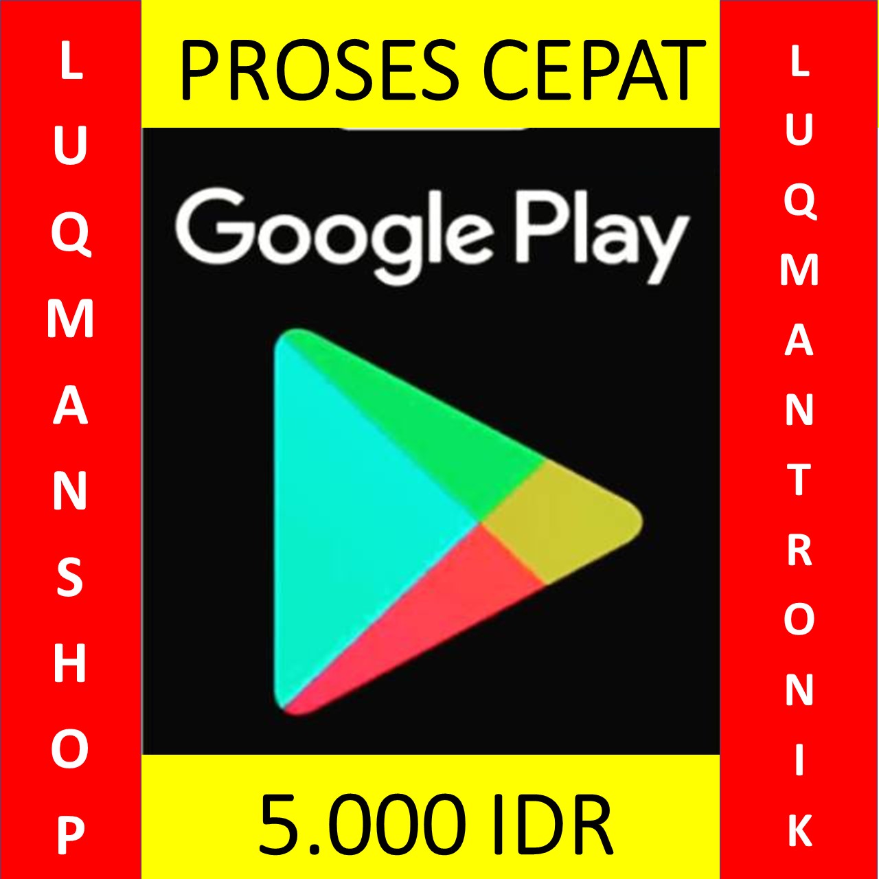 Voucher Game GOOGLE PLAY INDONESIA - Google Play Gift Card Indonesia Rp. 5.000