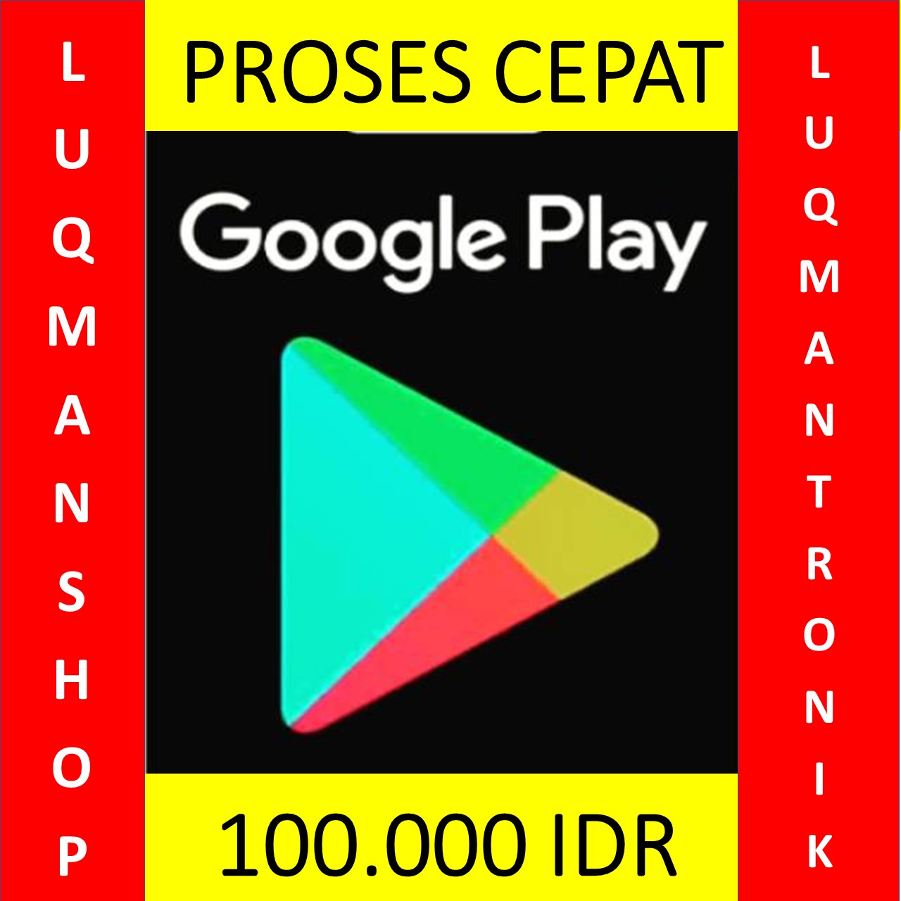 Voucher Game GOOGLE PLAY INDONESIA - Google Play Gift Card Indonesia Rp. 100.000