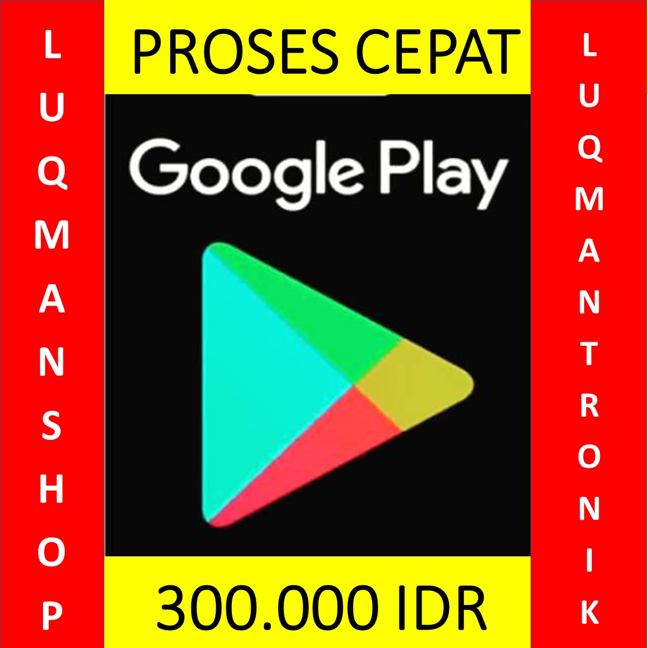 Voucher Game GOOGLE PLAY INDONESIA - Google Play Gift Card Indonesia Rp. 300.000
